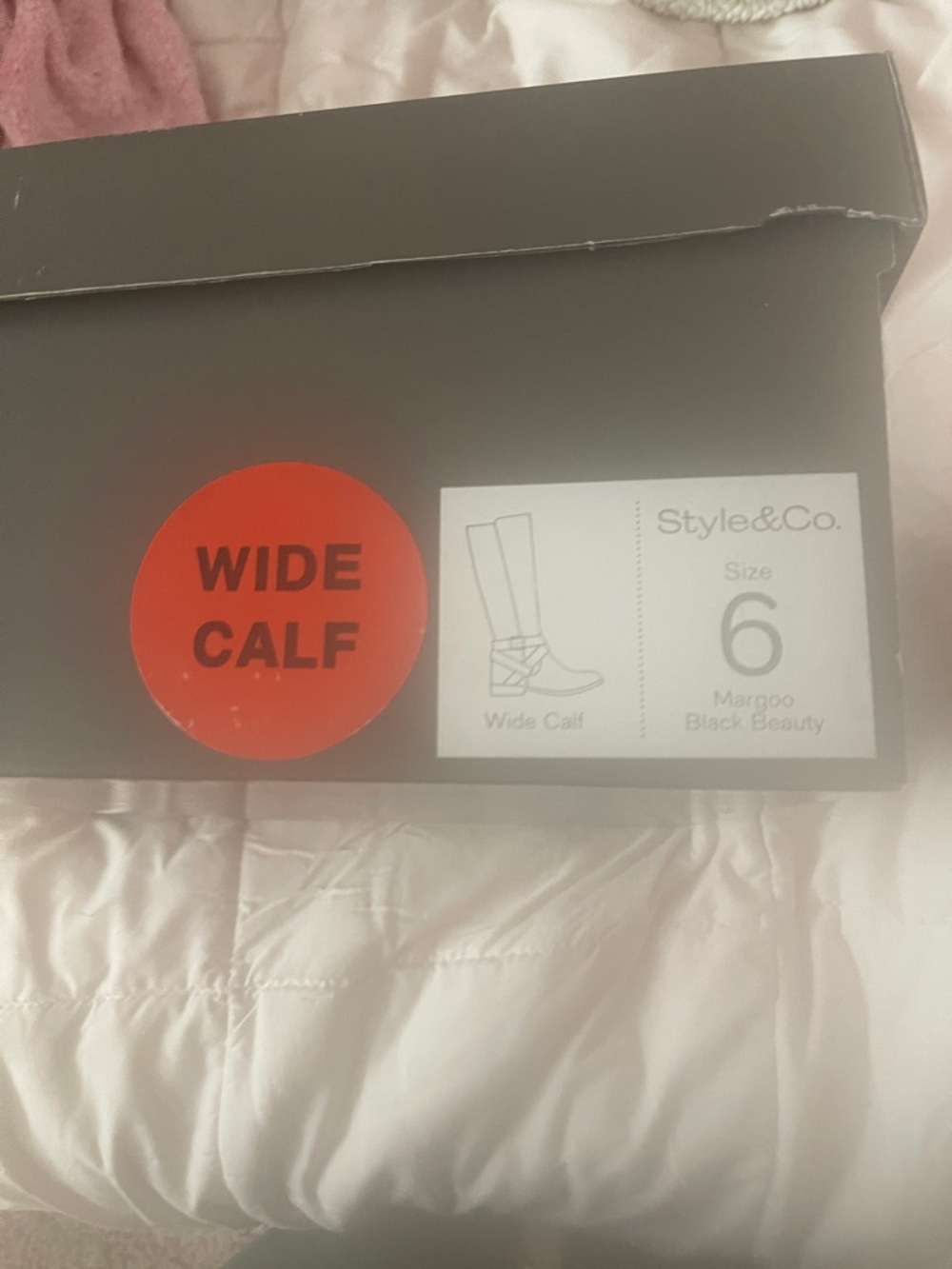 Macy's Black Wide-Calf Heeled Boots Wide Calf